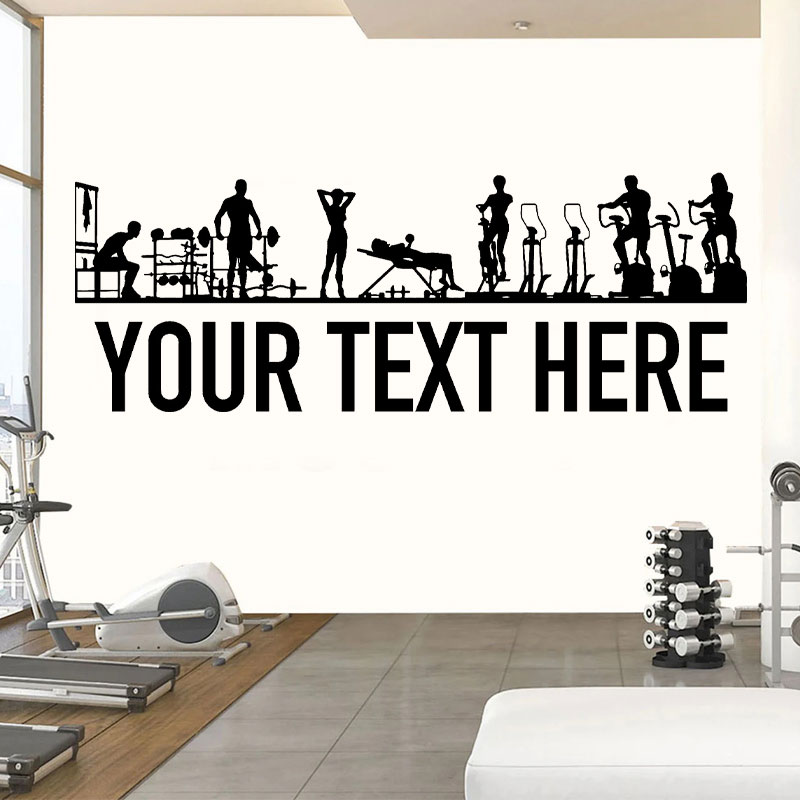 Crossfit Workout With Equipment - Naklejki ścienne na siłownię Ludzie i